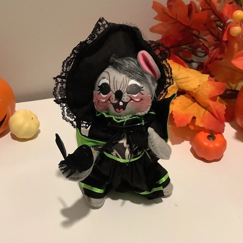 Annalee Halloween Witch And Warlock Mice New